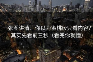 一张图讲清：你以为蜜桃tv只看内容？其实先看前三秒（看完你就懂）